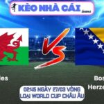 Soi kèo Wales vs Bosnia & Herzegovina (02:45 ngày 27/03, Vòng loại World Cup châu Âu) 9 Wales vs Bosnia & Herzegovina